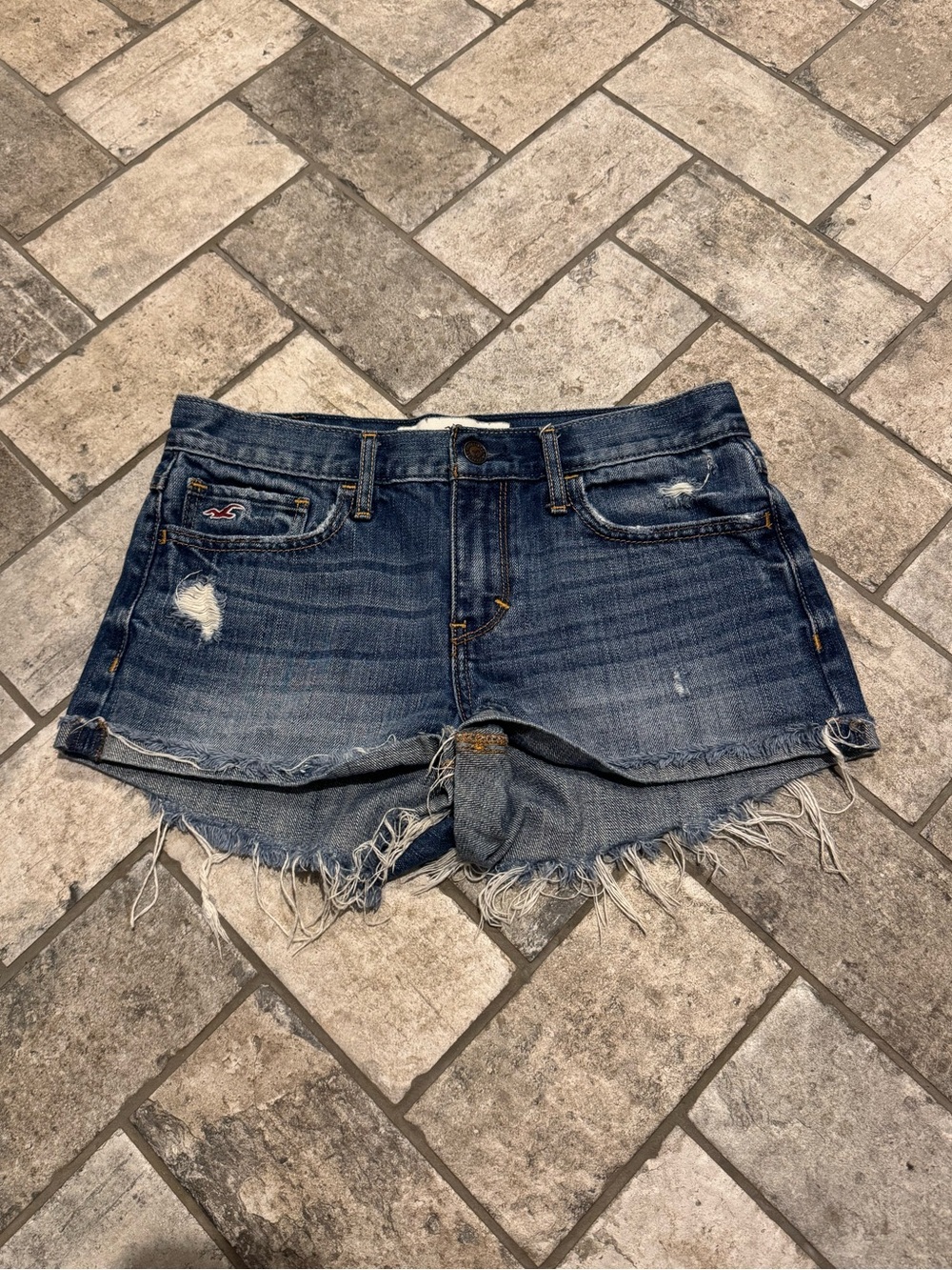 Y2K Women’s Hollister Denim Blue Jean Shorts: Size 3